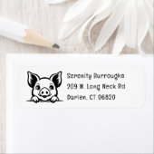 Schattige Varkensliefhebber Boer Boerderij Life Ca Etiket (Insitu)