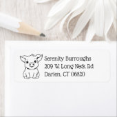 Schattige Varkensliefhebber Farmer Funny Boerderij Etiket (Insitu)