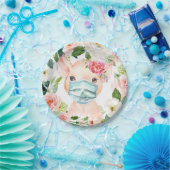 Schattige varkensmasker - Baby shower Papieren Bordje (Feest)