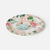 Schattige varkensmasker - Baby shower Papieren Bordje (Gekanteld)