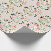 Schattige varkensmasker cadeaupapier (Hoek)