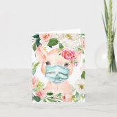 Schattige varkensmasker | social distancing kaart (Voorkant)