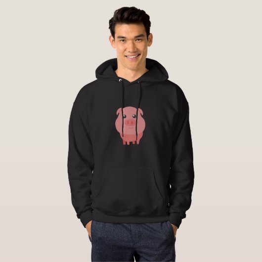Schattige varkensstapels hoodie (Voorkant volledig)