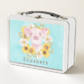 Schattige Varkensstok | Je eigen naam metaal lange (Voorkant)