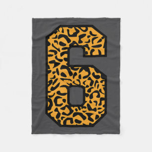 Schattige Varsity Six Matching Nummer Team Sport L Fleece Deken