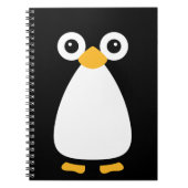 Schattige Vector Pinguïn Notitieboek (Voorkant)