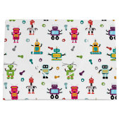 Schattige veelkleurig Robots Kinder Robot Pattern Groot Cadeauzakje (Voorkant)