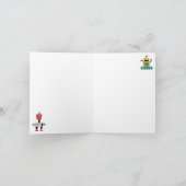 Schattige veelkleurig Robots Kinder Robot Pattern Kaart (Binnen)