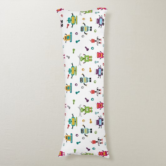 Schattige veelkleurig Robots Kinder Robot Pattern Lichaamskussen (Voorkant Verticaal)