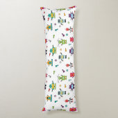 Schattige veelkleurig Robots Kinder Robot Pattern Lichaamskussen (Achterkant (Verticaal))