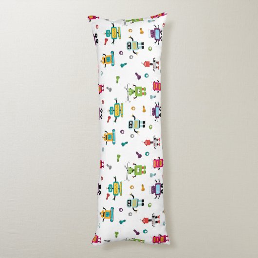 Schattige veelkleurig Robots Kinder Robot Pattern Lichaamskussen (Achterkant (Verticaal))