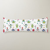 Schattige veelkleurig Robots Kinder Robot Pattern Lichaamskussen (Voorkant)