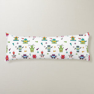 Schattige veelkleurig Robots Kinder Robot Pattern Lichaamskussen