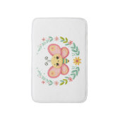 Schattige, veer/vlinder badmat (Voorkant Verticaal)