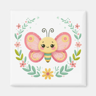 Schattige, veer/vlinder magneet