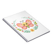 Schattige, veer/vlinder notitieboek (Rechterzijde)