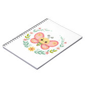 Schattige, veer/vlinder notitieboek (Linkerzijde)