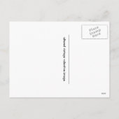 Schattige veranderd  meisje in brievenbus Valentij Feestdagenkaart (Achterkant)