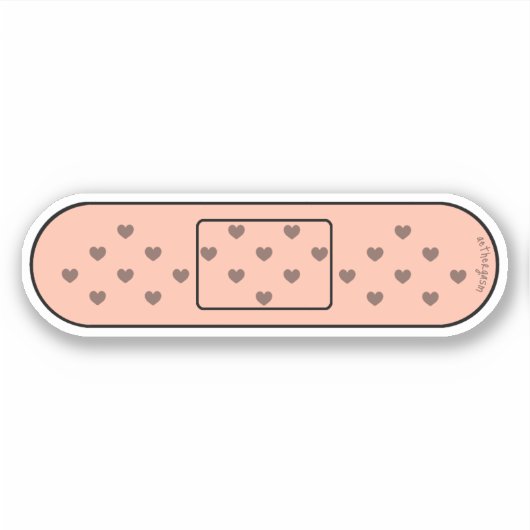 Schattige verband in huidtype 4 sticker (Voorkant)