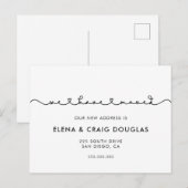 Schattige verbindend hart lettertype bewegende aan aankondigingskaart (Voorkant / Achterkant)