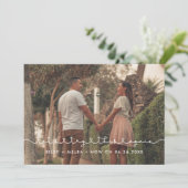 Schattige verbindende hartletter Laten we het nog  Aankondiging (Staand voorkant)