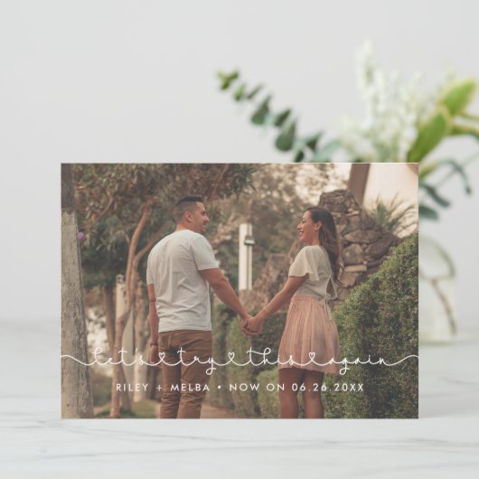 Schattige verbindende hartletter Laten we het nog  Aankondiging (Staand voorkant)