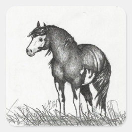 Schattige verfpaard Stickers