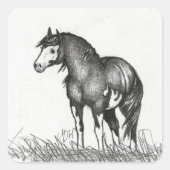 Schattige verfpaard Stickers (Voorkant)