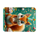 Schattige Verjaardag Eekhoorn Magneet (Horizontaal)