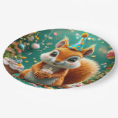 Schattige Verjaardag Eekhoorn Papieren Bordje (Gekanteld)