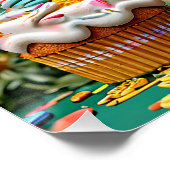 Schattige Verjaardag Eekhoorn Perfect Poster (Hoek)