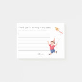 Schattige Verjaardag Kinderen Feest Jongen Vlieger Post-it® Notes (Voorkant)