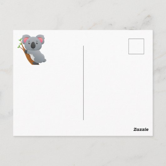 Schattige verjaardag Koala beren Briefkaart (Achterkant)