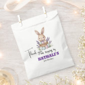 Schattige verjaardag met konijnenthema bedankzakje (Geknipt)