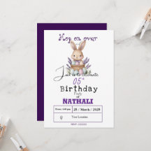 Schattige verjaardag met konijnenthema