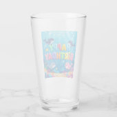 Schattige Verjaardag nautische dolfijn Glas (Achterkant)