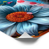 Schattige Verjaardag Party Pet Puppy Perfect Poster (Hoek)