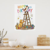 Schattige Verjaardag Poster (Keuken)
