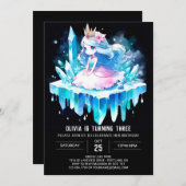 Schattige verjaardag Queen Princess Kaart (Voorkant / Achterkant)