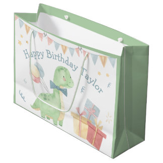 Schattige Verjaardags Dinosaurus Feestje Groot Cadeauzakje