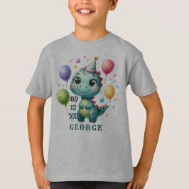 Schattige Verjaardags Dinosaurus T-shirt