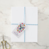 Schattige Verjaardagsdinosaurus Cadeaulabel (Met Touw)