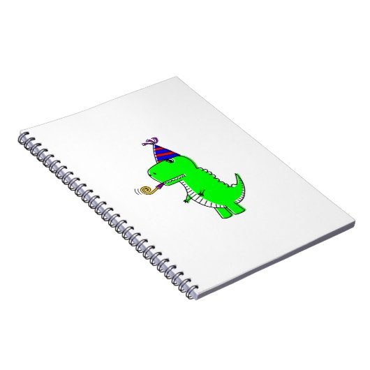 Schattige verjaardagsdinosaurus notitieboek (Rechterzijde)