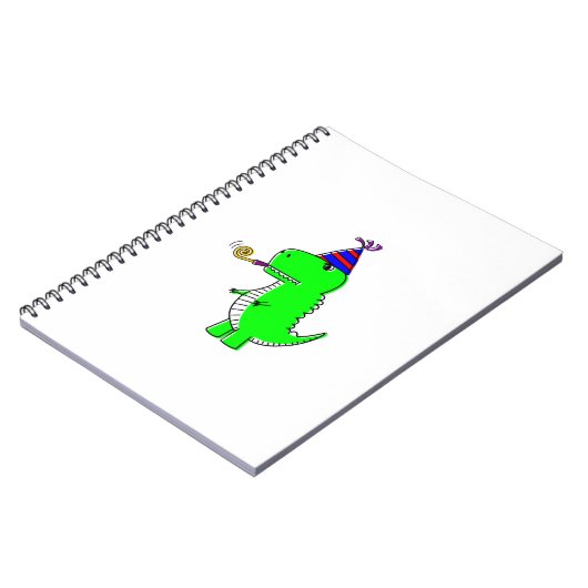 Schattige verjaardagsdinosaurus notitieboek (Linkerzijde)