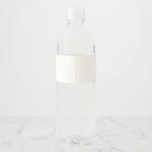 Schattige verjaardagsfeest van de schildpad waterfles etiket (Achterkant)