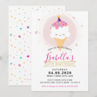 SCHATTIGE VERJAARDAGSFEESTJE UITNODIGEN kawaii ijs