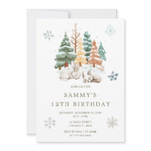 Schattige verjaardagsfeestje voor winterkonijnen