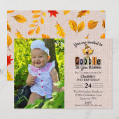 Schattige verjaardagsfoto Kwakkel tot je Wobbelt V Kaart (Voorkant / Achterkant)