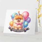 Schattige verjaardagskaarten kaart (Gele Bloem)