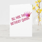 Schattige, "Verjaardagskoningin" Kaart (Gele Bloem)